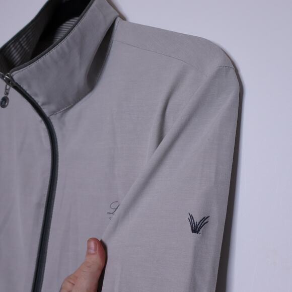 LINKSOUL Chalk Full-Zip Windbreaker Jacket Gray Long Sleeves Golf Women's M - Picture 11 of 11